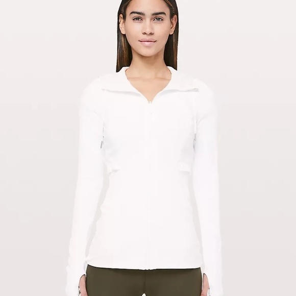Lululemon hooded Dance Studio Jacket Rib Sleeve SZ 8 - Picture 1 of 13